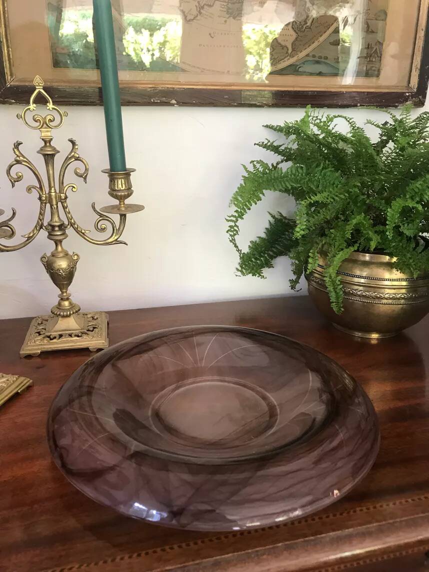 Art Deco glass cup attributed to G.Davidson