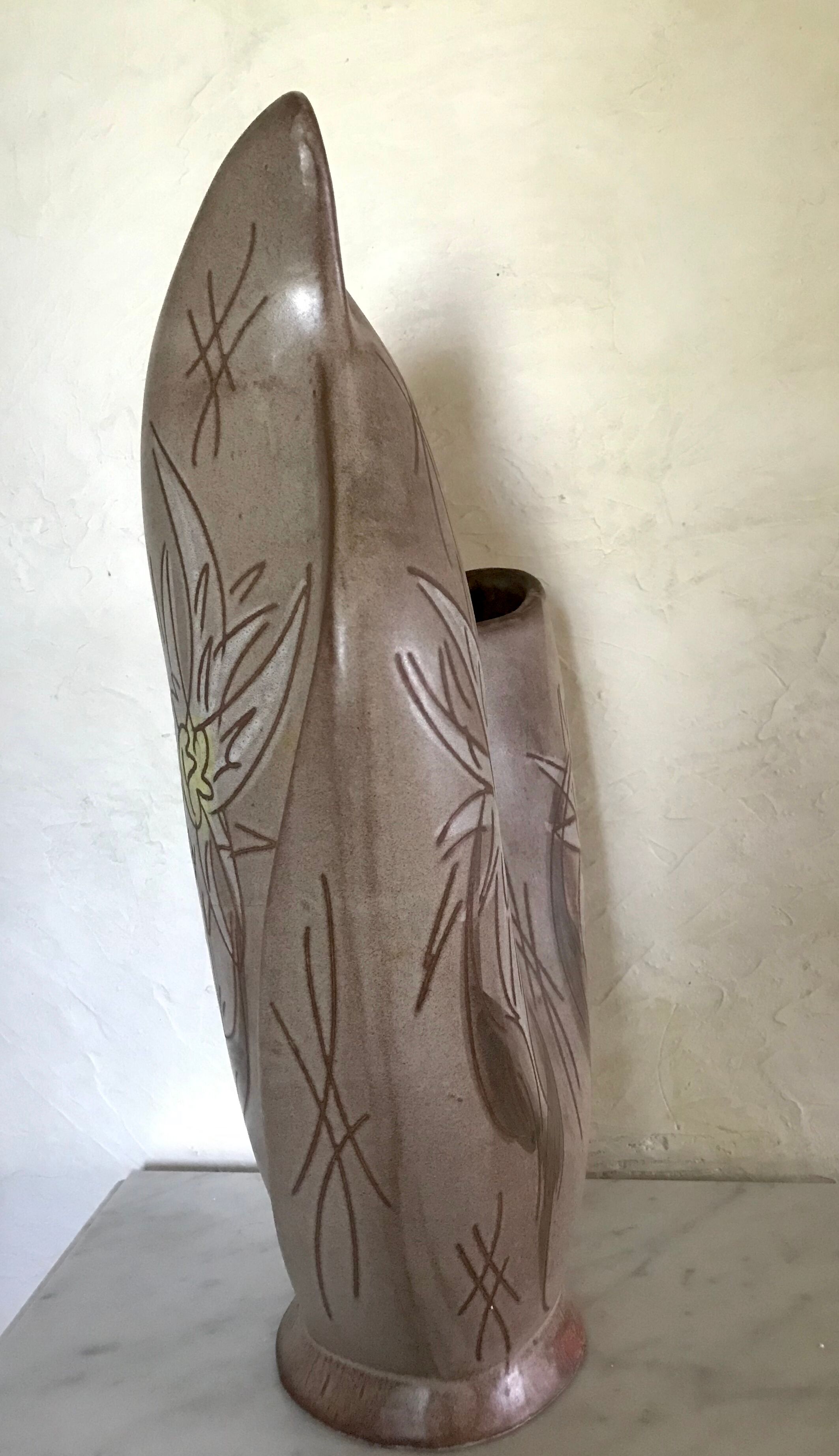 Vallauris zoomorphic vase 45cm