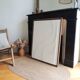 Minimalist relief white table