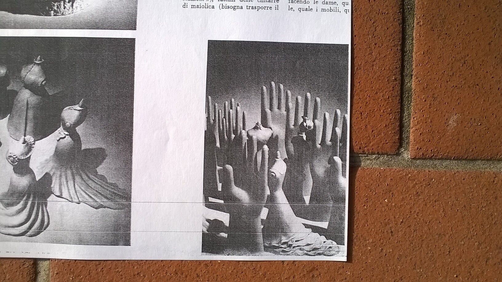 Gio Ponti ceramic hand,1950