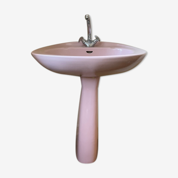 Vintage pink washbasin 1970s