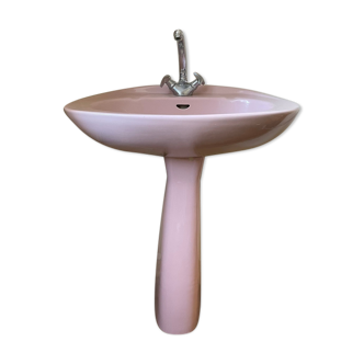 Vintage pink washbasin 1970s