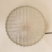 Vintage glass ceiling lighter RZB Germany 1970