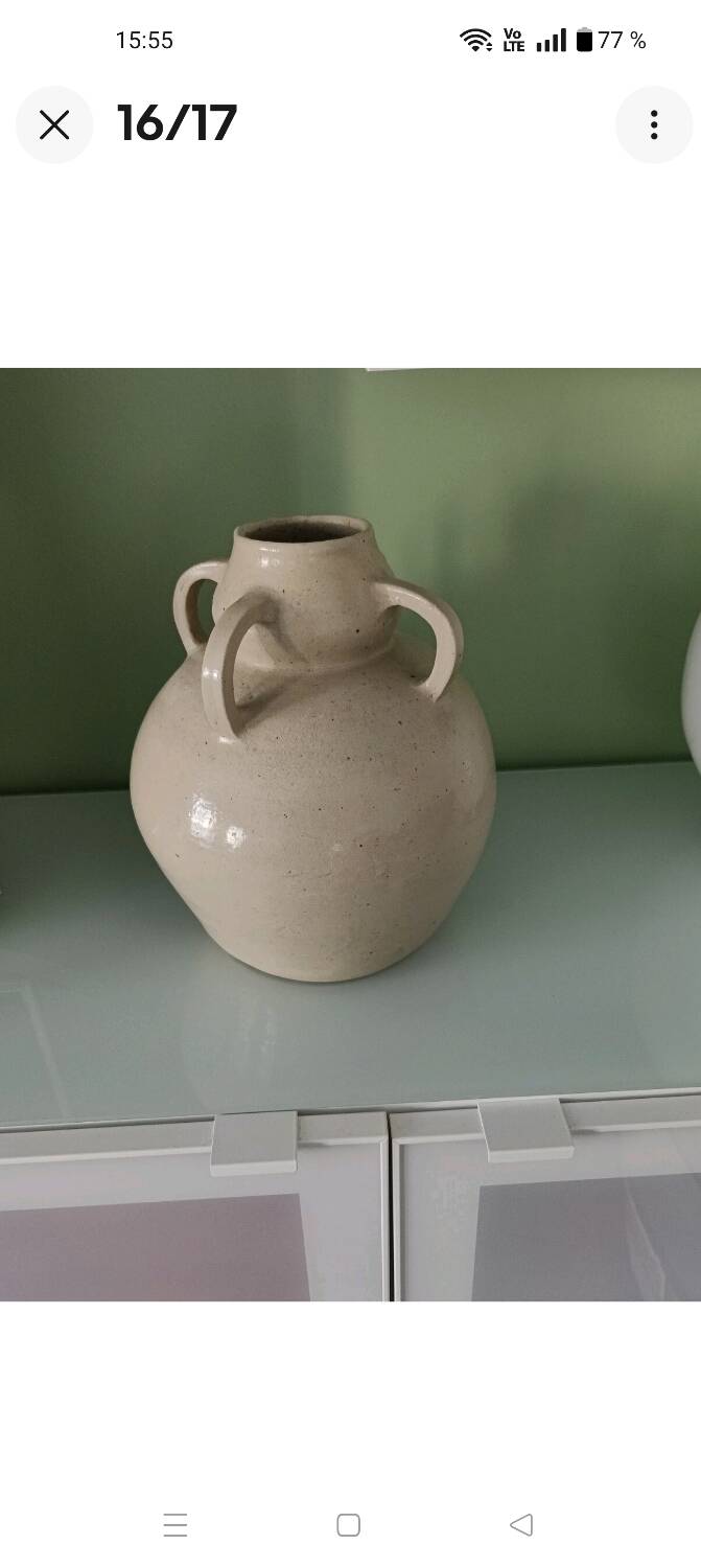 Betzy augeron (1882-1976) large ceramic vase / glazed stoneware 1930 lol-