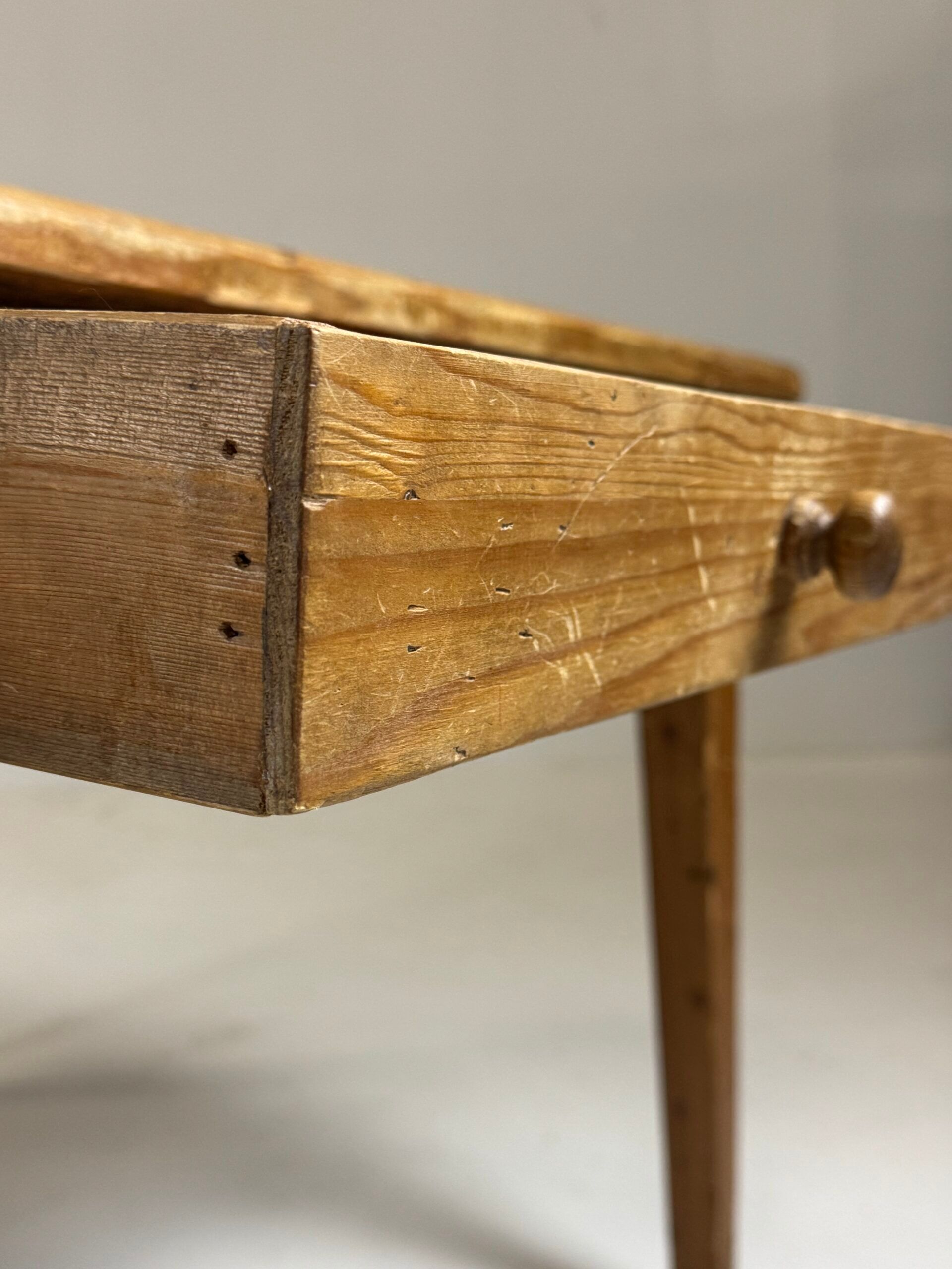 English antique pine dining table