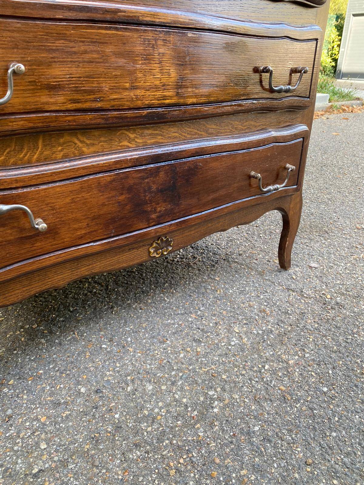 Louis XV style wooden secretary