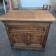 Rotating TV unit in solid oak