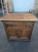 Rotating TV unit in solid oak
