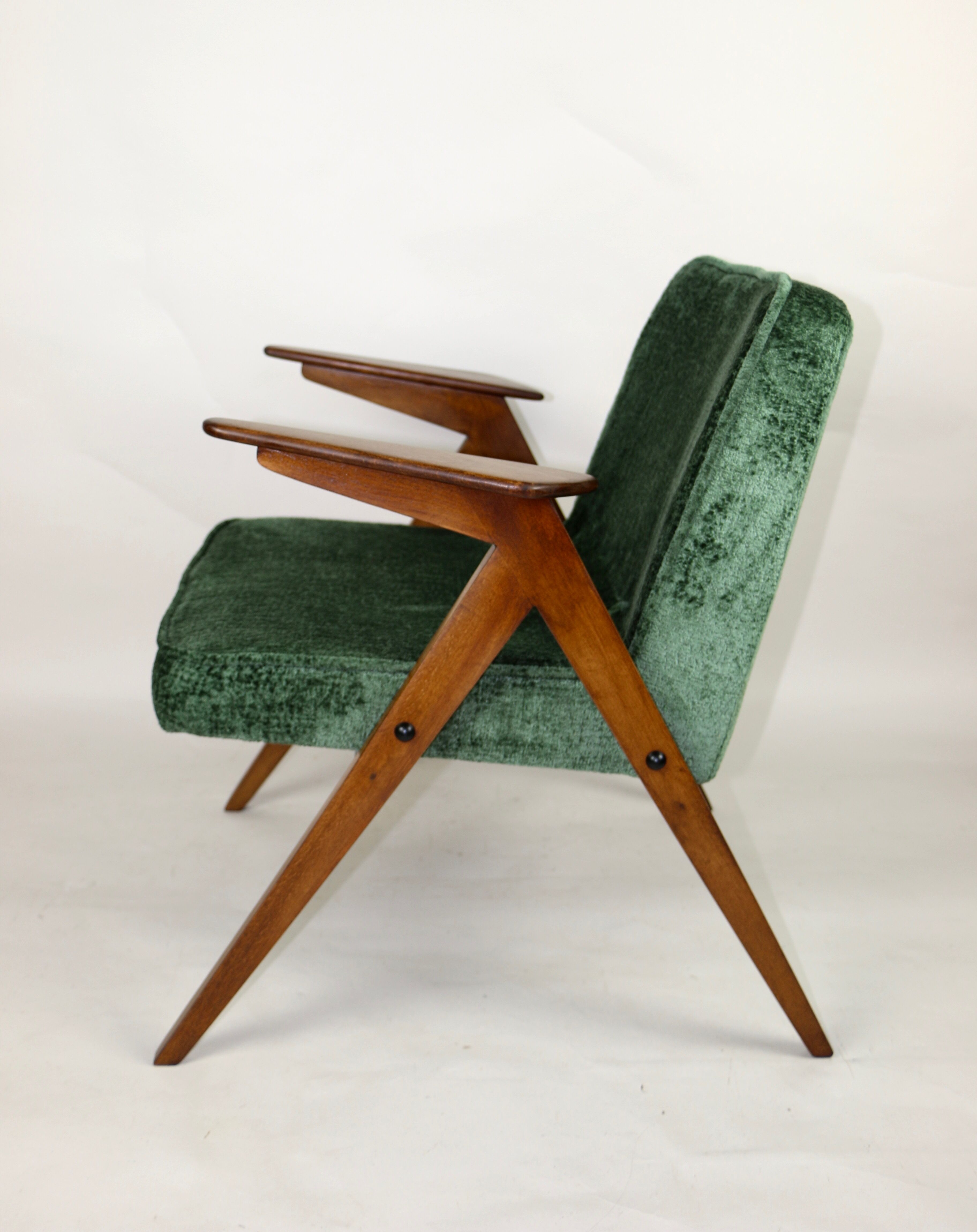 Green Bunny Armchair by Józef Chierowski, 1970s