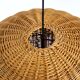Very rare original XXL rattan ball pendant lamp | Mid Century Modern | Ø 66