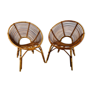 Paire de fauteuils en