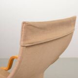 Noboru Nakamura Design Chocolate Brown Padded Leatherette Swivel Chairs 70s