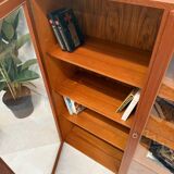 Teak glass bookcase