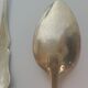 6 small solid silver teaspoons Minerva