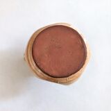 Handmade candle holder in vintage stoneware