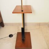 Scandinavian floor lamp in teak and metal from the 1960s-1970s