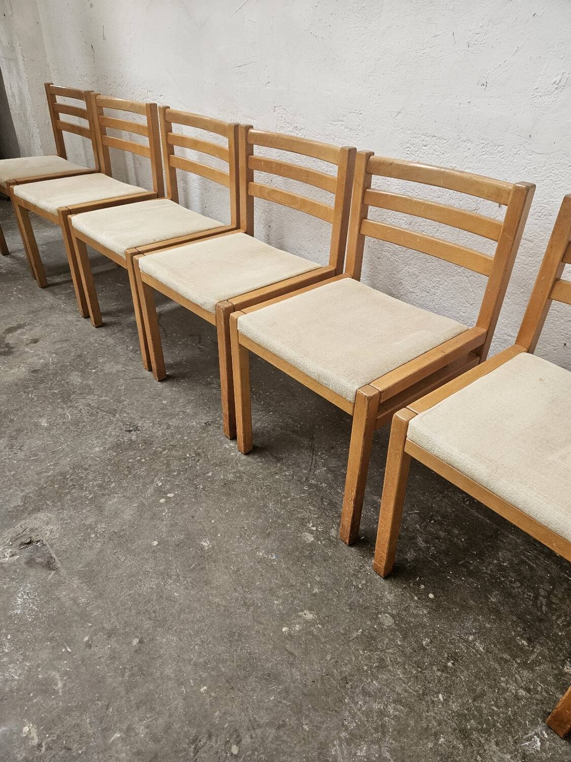 Set of 6 Swedish chairs 1970