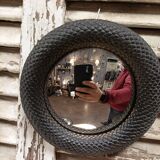 Miroir convexe noir 16 cm