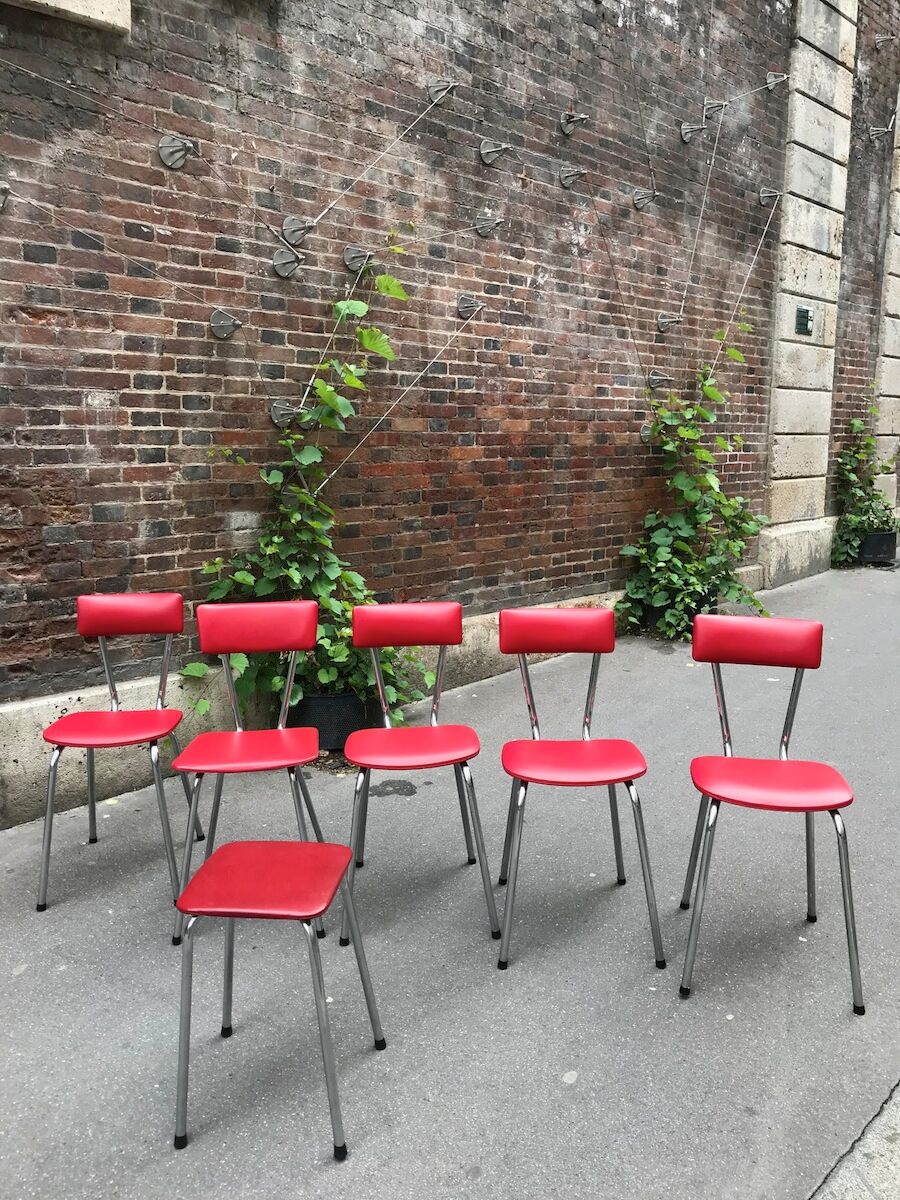 Lot of vintage Tub menager chairs around 1960