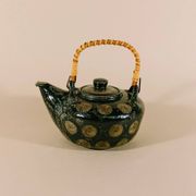 Wim Mühlendyck Stoneware Teapot in Westerwald Salt Glaze with Ritzdekor – Noir Speckled Ceramic, Mid-Century