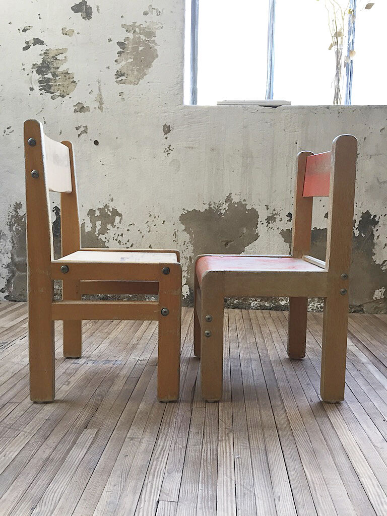 Two kindergarten chairs