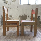 Two kindergarten chairs