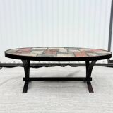 Ceramic and metal coffee table
