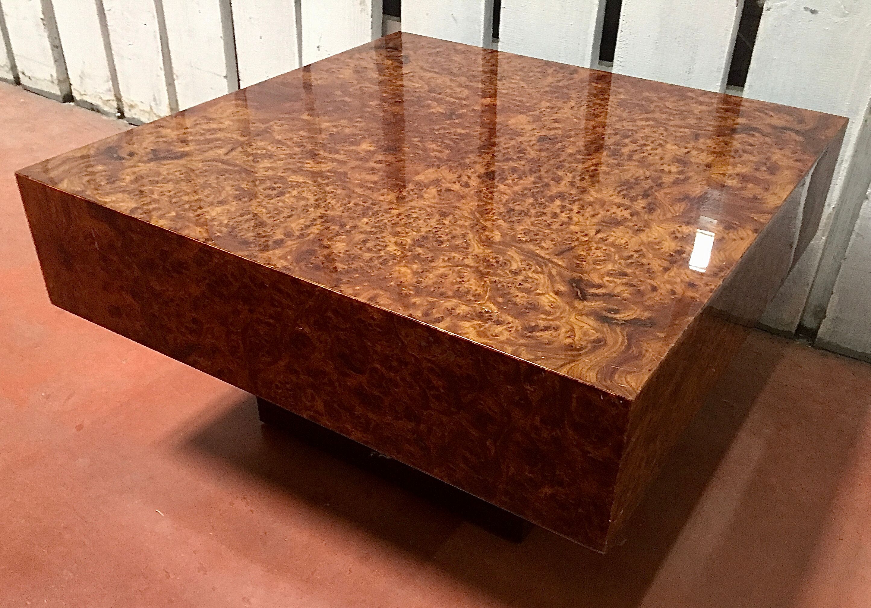 Elm magnifying glass coffee table