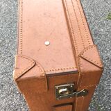Leather suitcase