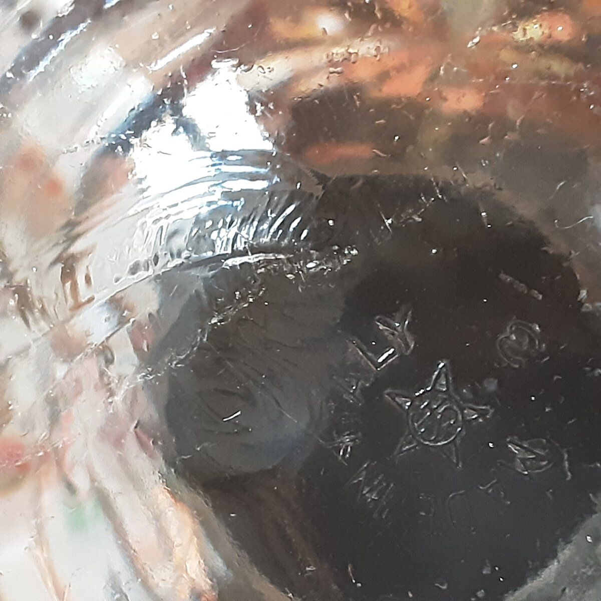 Vase en verre vintage par Fidenza Vetraria, années 1970