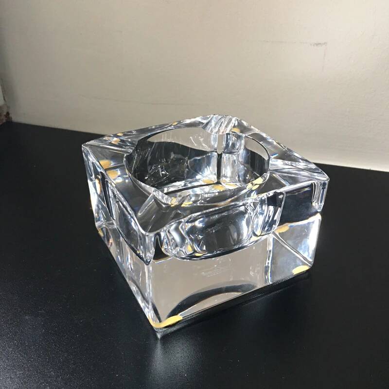 Vintage Sèvres Crystal Ashtray 9x9 cm
