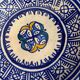 Saladier terre cuite origine maroc tons bleus