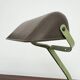 Articulated desk lamp ERPE — Pale green and Bakelite, Belgium, 1930s-40s
