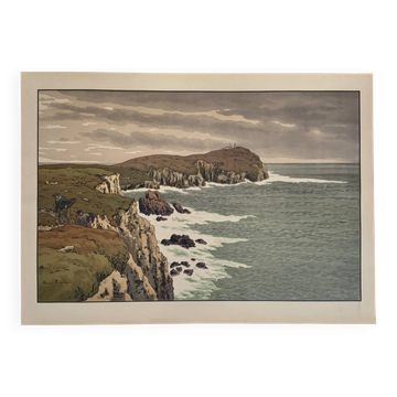 Lithograph by Henri Rivière The Aspects of Nature - The Cape
