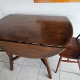 ERCOL table model 377 + 4 chairs model QUAKER