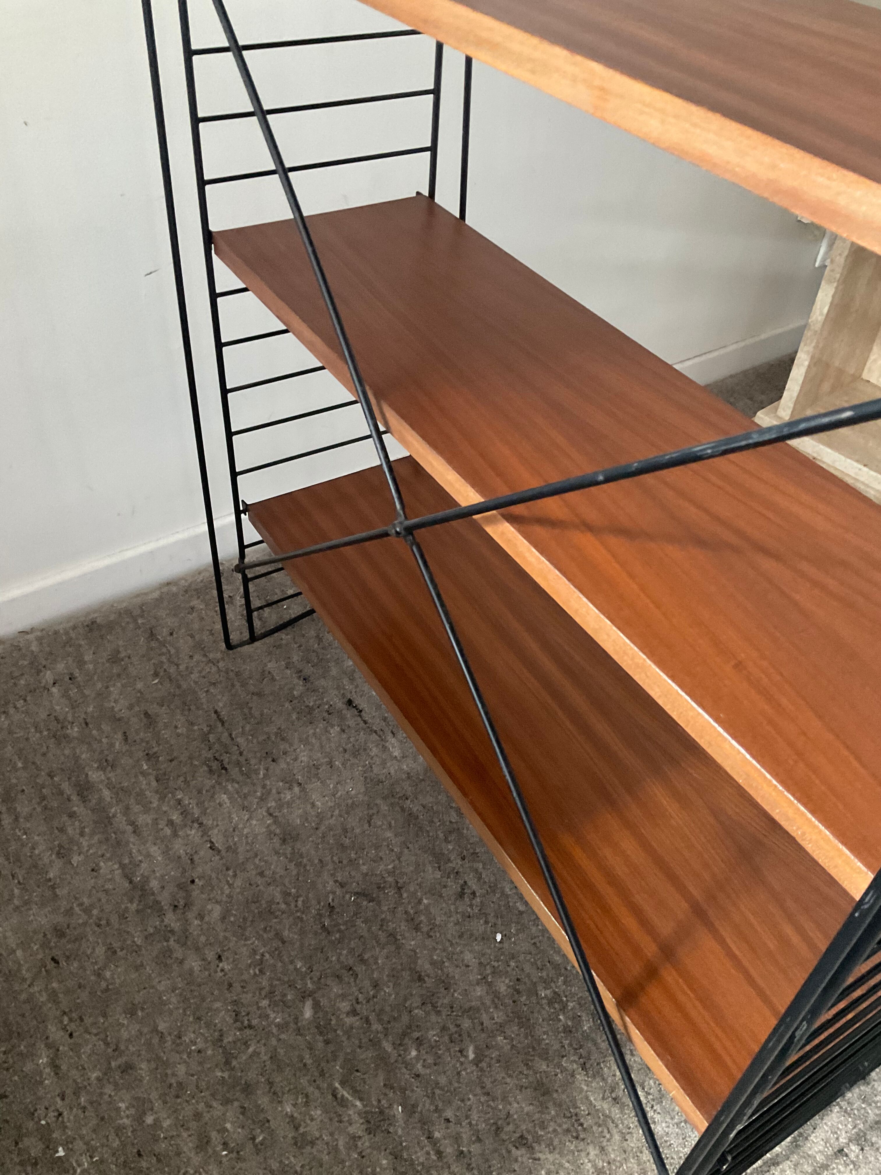 Tomado To.Decker shelf in teak and metal 50/60s