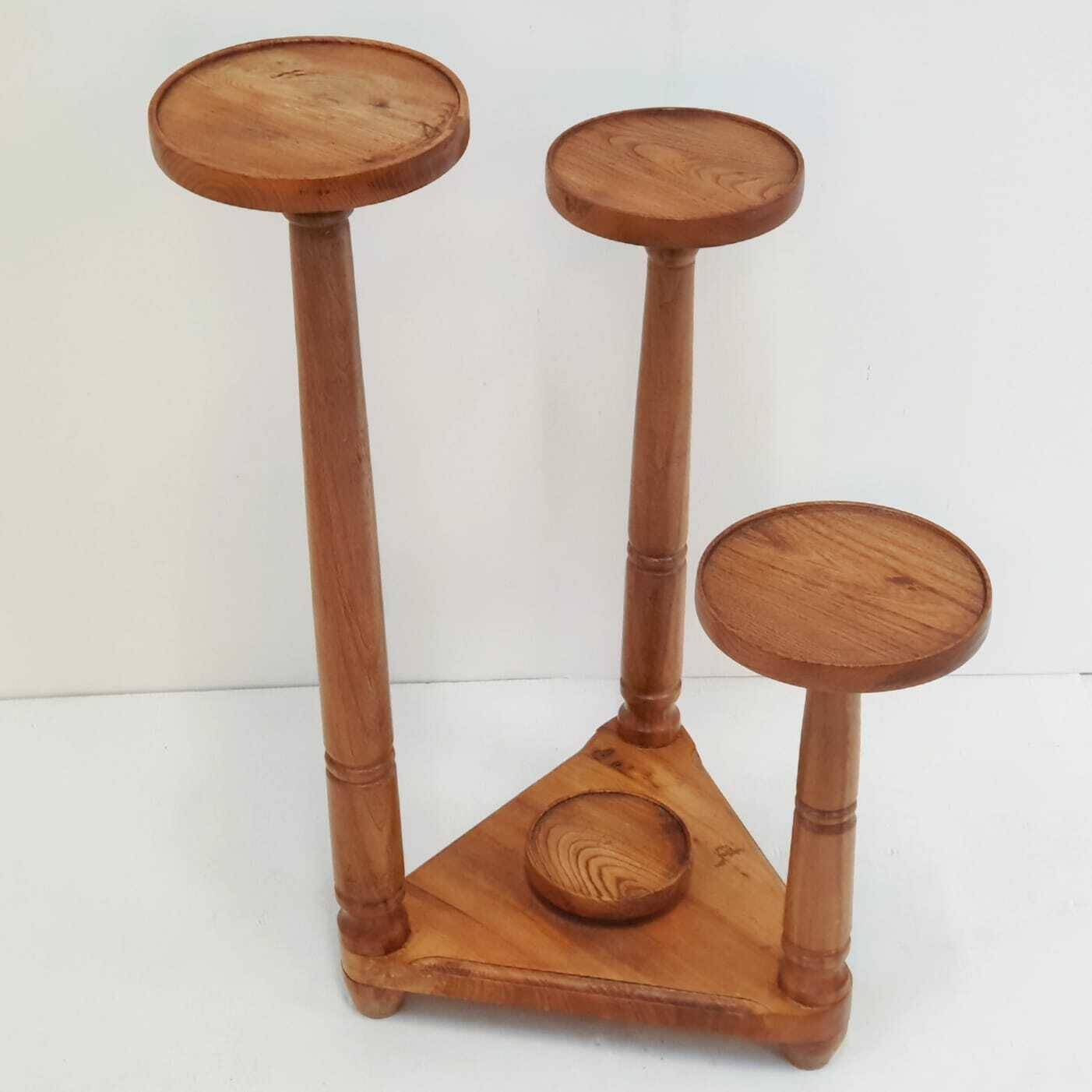 Wooden plant stand with 4 levels 50