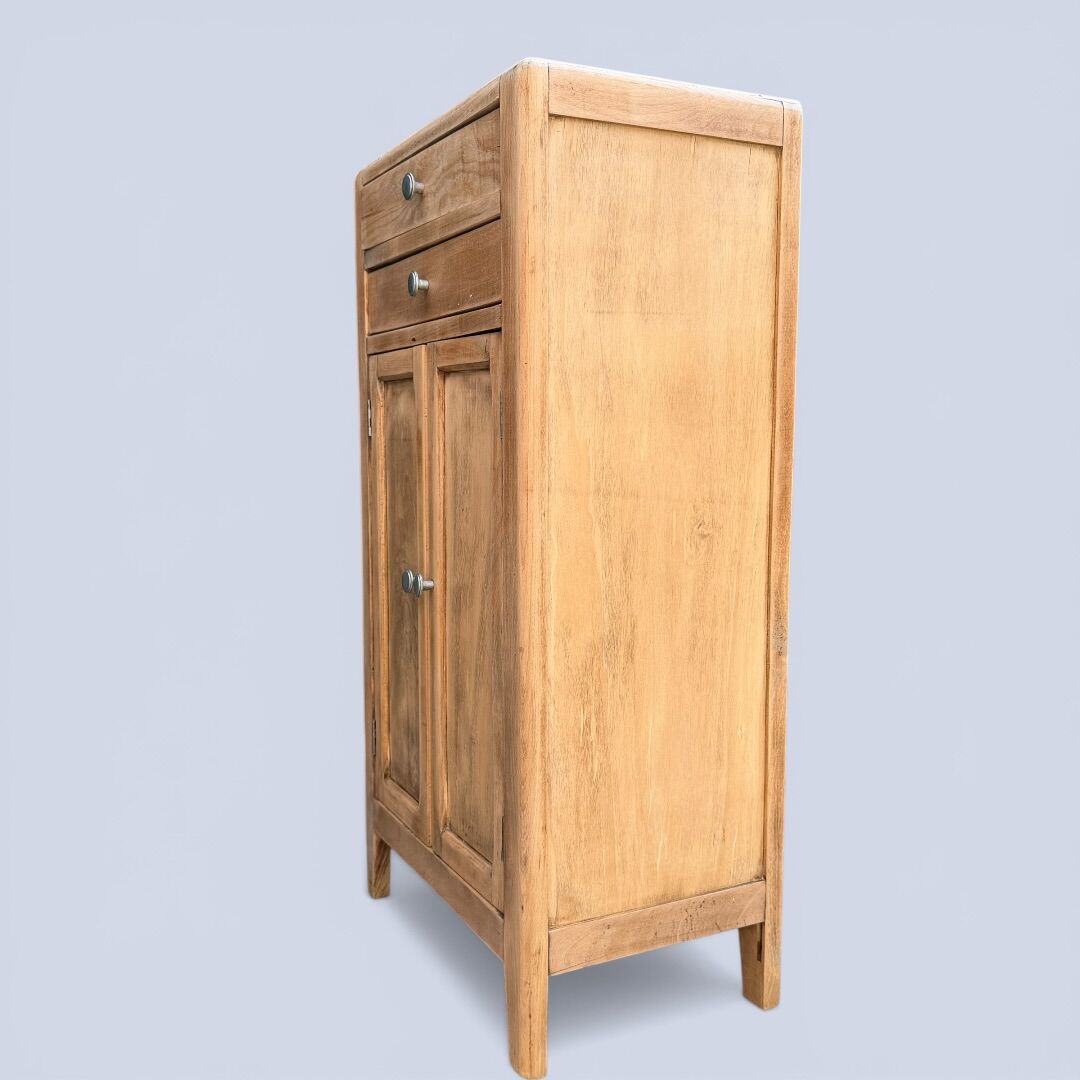 Rustic wooden buffet from Paris, 1940.