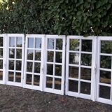 Fenêtre chêne H96,8xL80,5cm ancienne petits carreaux