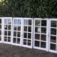 Oak window H96,8xL80,5cm old small tiles