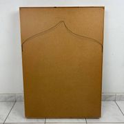 Miroir scandinave vintage en bois de pin