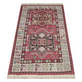 Tapis afghan Soumakh traditionnel en laine rouge Rug-122x183cm