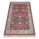 Tapis afghan Soumakh traditionnel en laine rouge Rug-122x183cm