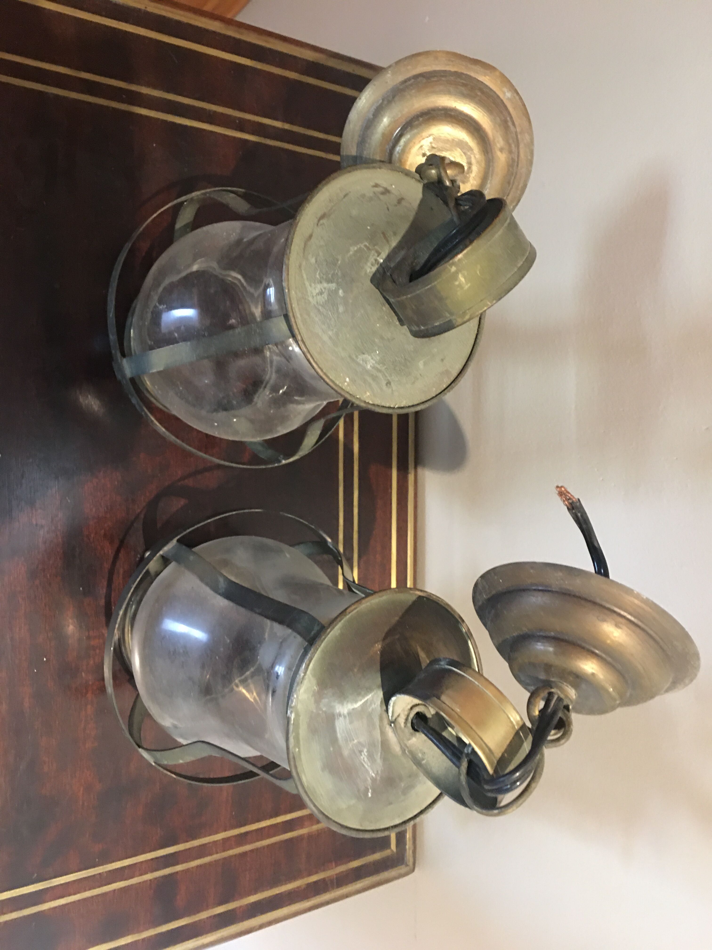 Ancient brass lanterns