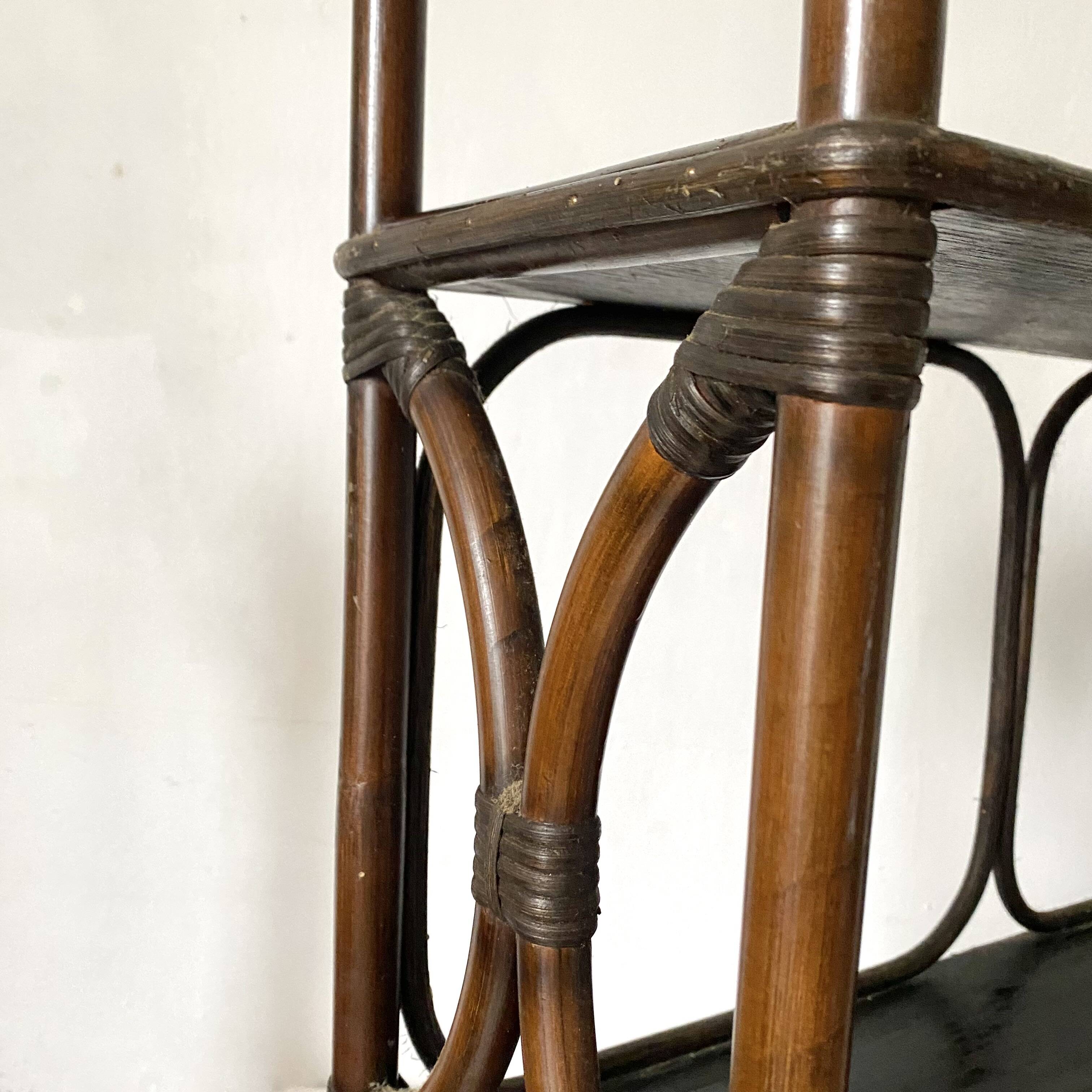 Rattan wall shelf 1970