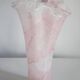 Vintage light pink baby vase mid-century in thick Murano glass, Italy, 2000s.