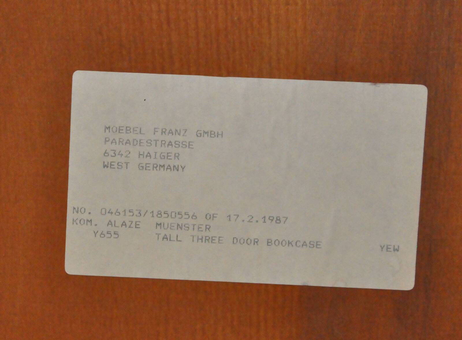 Commode signée Möbel Franz W. Allemagne