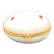 Decorative egg in Limoges porcelain Ladybug pattern