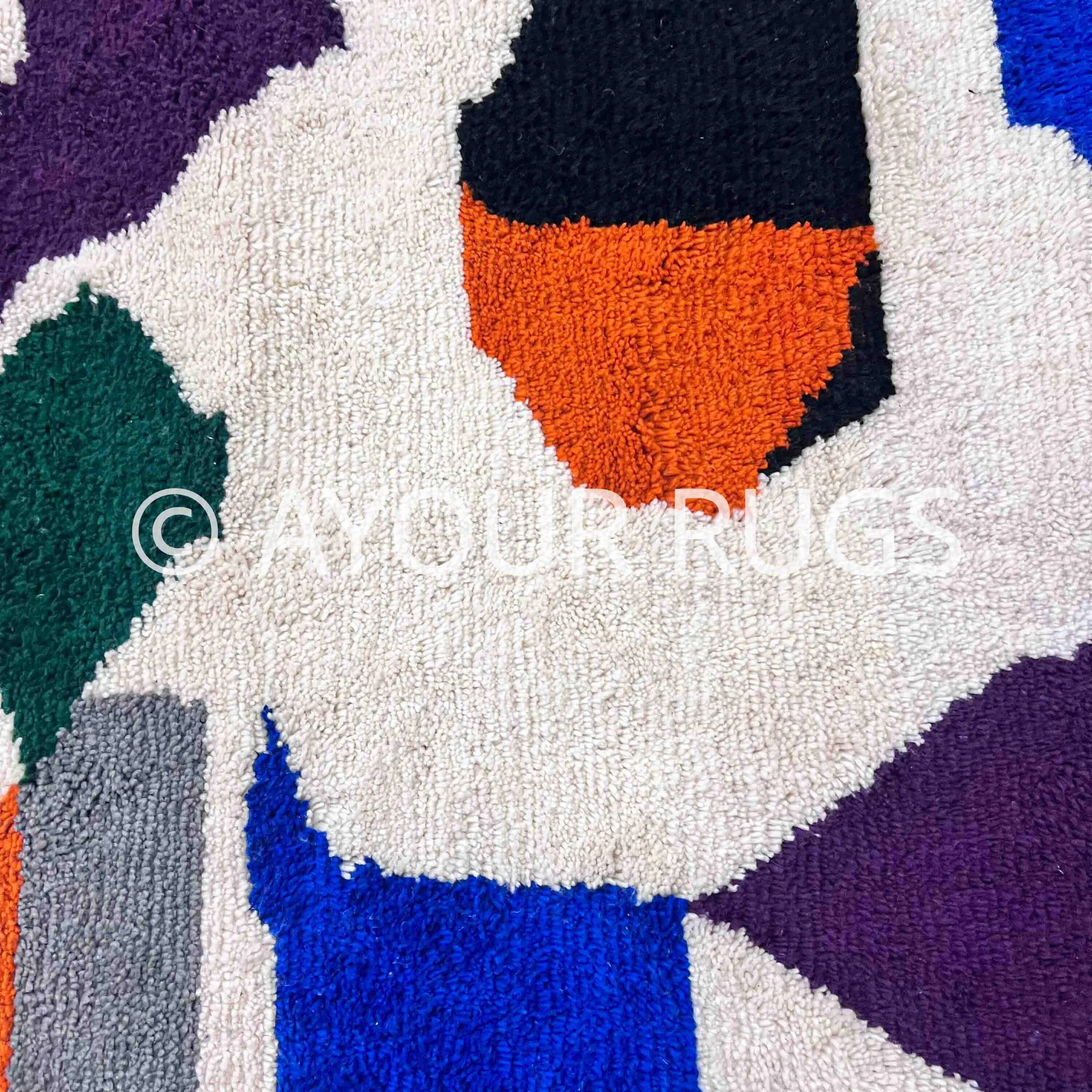 Natural artisanal Moroccan rug 2.5 x 1.5 m