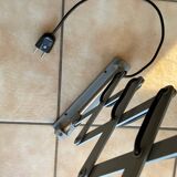Lampe zigzag vintage grise style industriel